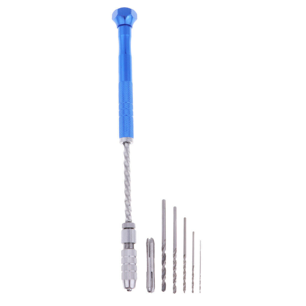 Mini Hand Drill Spiral Pin Vise Twist Chuck Manual Push Watch Jewelry Tool
