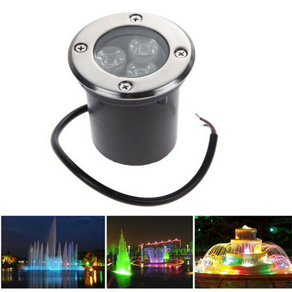 3W LED Flood Light Outdoor Underwater Spot Light Pond Lamp Warm Color