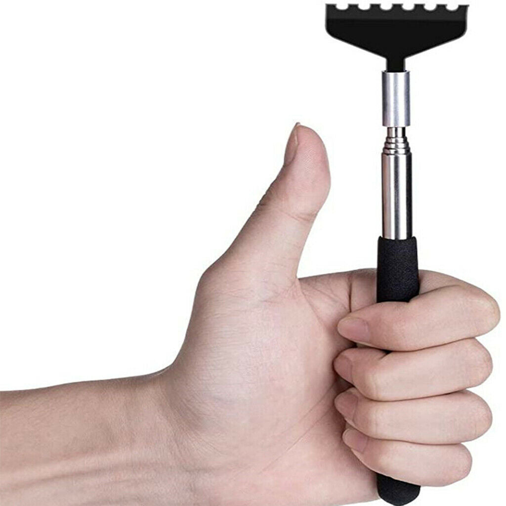 2 Pack Portable Extendable Back Scratcher Stainless Steel Massager Travel