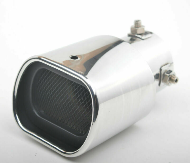 Universal Straight SS304 Auto SUV Exhaust Tails Rear Tail Silencer Tip Pipe 63mm