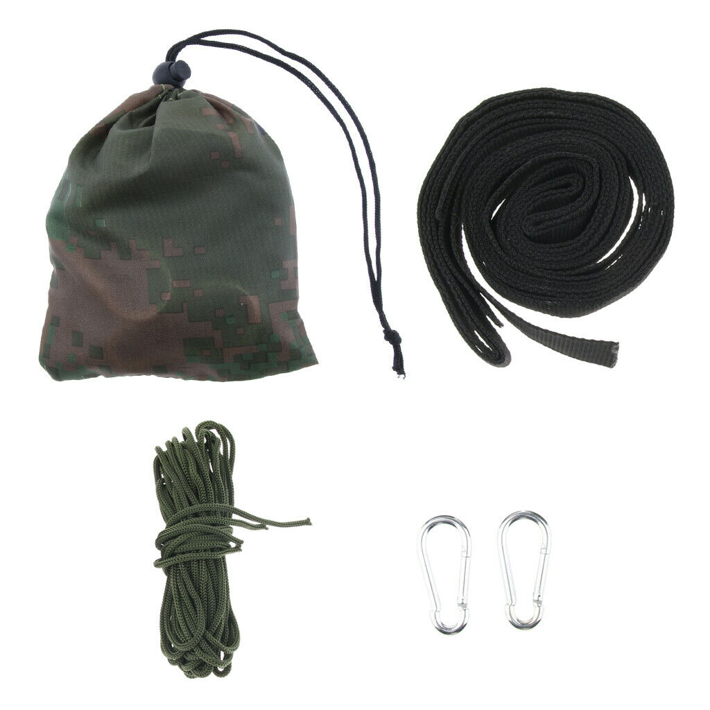 Heavy Duty Hammock Hanging Straps Ropes With Carabiners