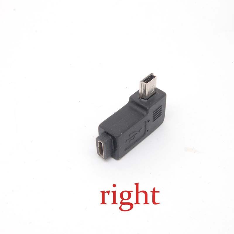 Mini USB Type A Female to Micro USB B Male 90 Degree right Angle Adapter Charger