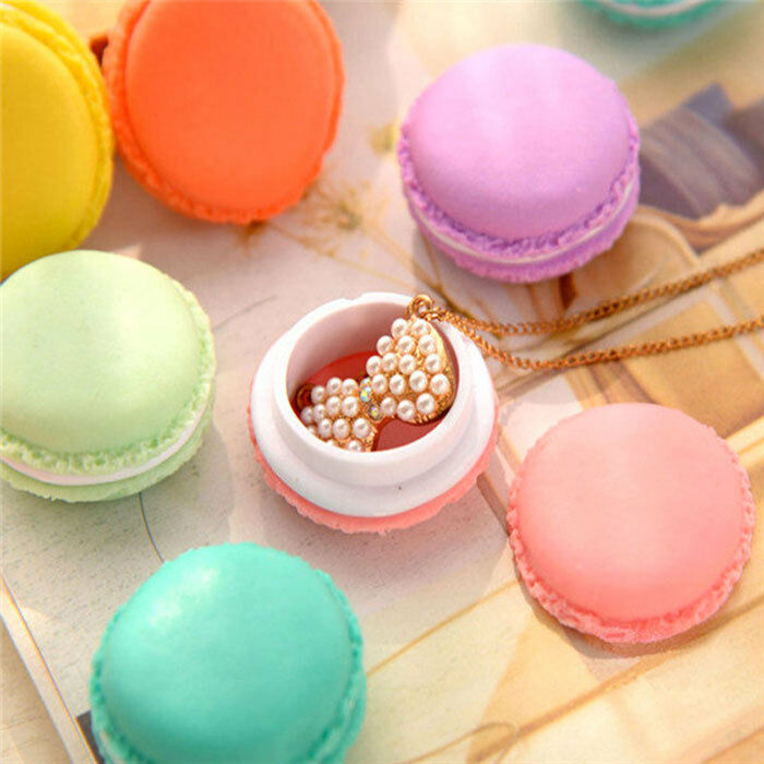 6 X Boxes Of Storage IN The Form Of Macaron for Pills Headphones Map SD New
