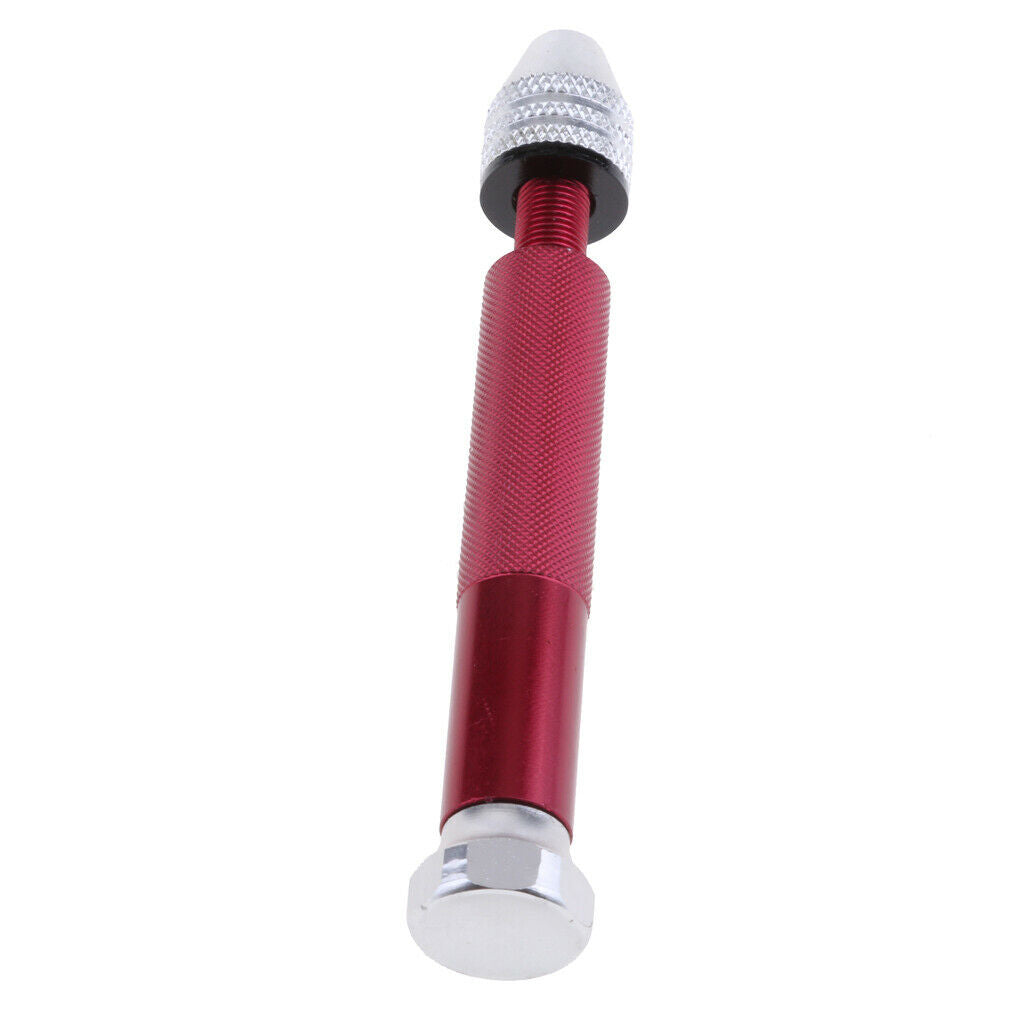 Mini Aluminum Hand Drill Hand Wood Plastic Twist Manual Drill 0.3-3.2mm Red
