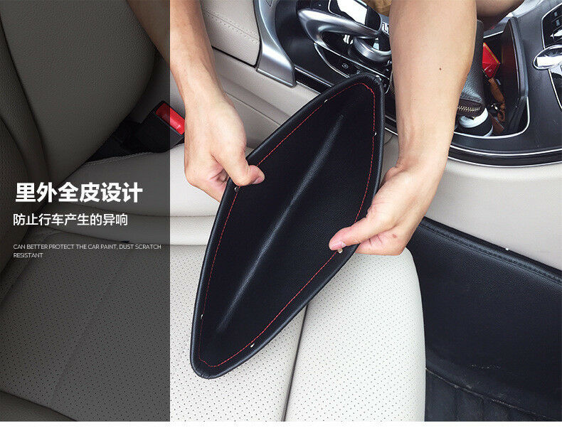 2x Catch Catcher Box Caddy PU Leather Car Seat Slit Pocket Storage Organizer New