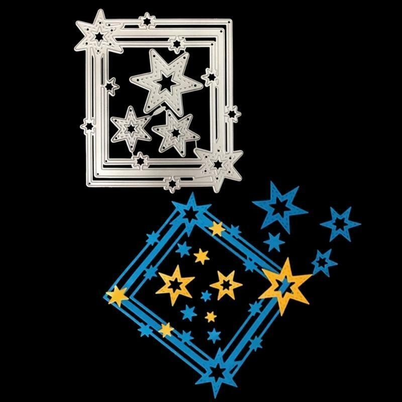 Star Frame Metal Cutting Dies Stencil Scrapbooking DIY Album Stamp Paper Card