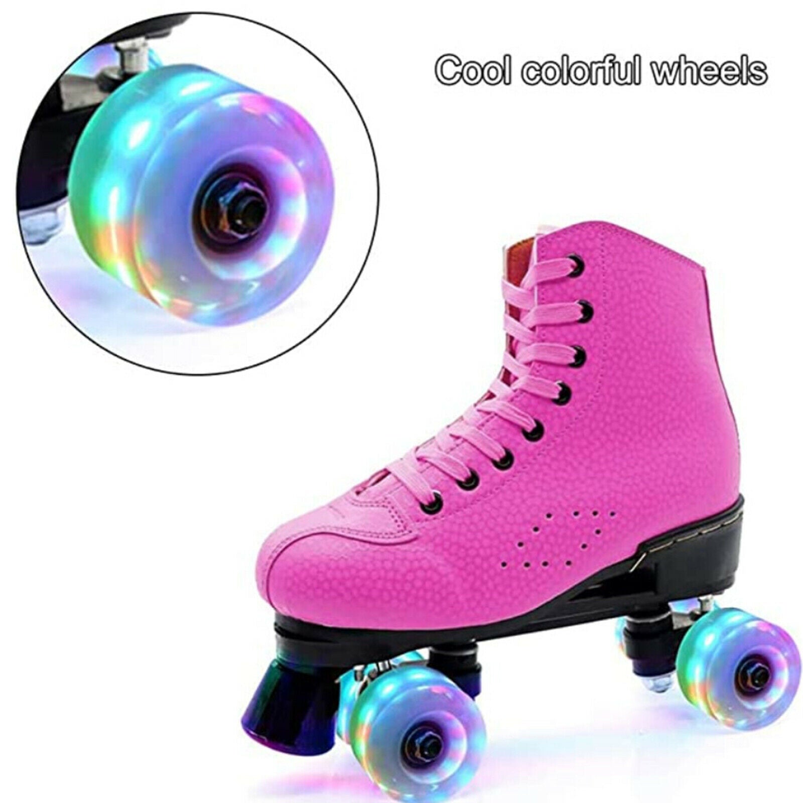 8x Roller Skate Wheels Premium Light Up 82A Hardness Bearings Skates Repair