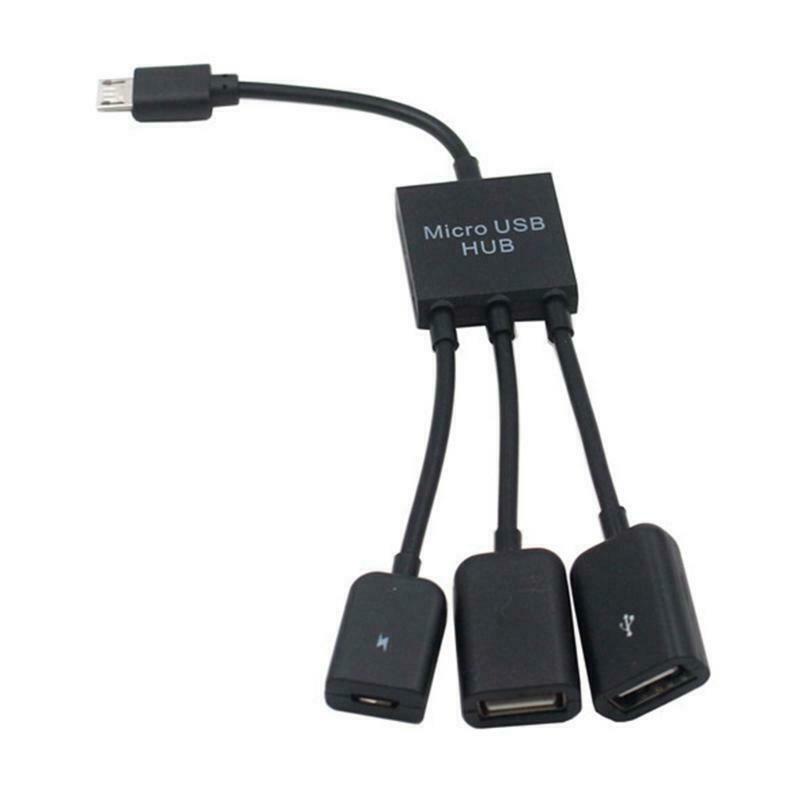 3 in 1 Fast USB Hub Cable Phone Charging Cord Multi Function 3 Ports Universal