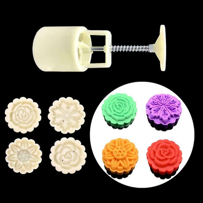 50g Flowers Shaped Pastry Mooncakes Cakes Molds Mooncake Cookie Moulds Cutters