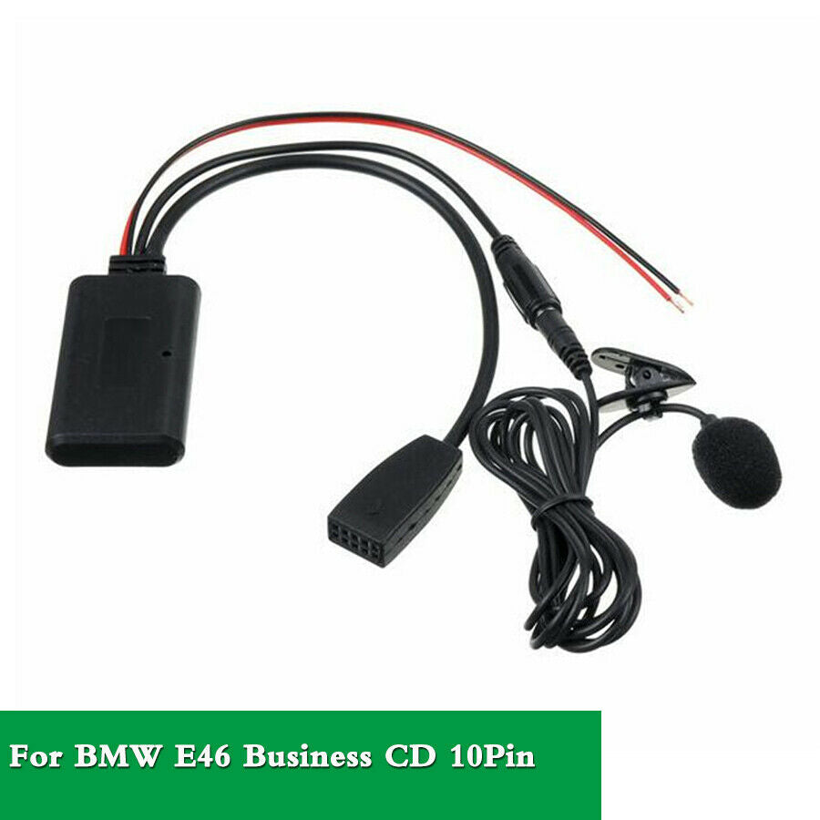 Car Bluetooth Moudle Aux Adapter w/Mic Handsfree For BMW E46 99-06 10Pin Socket