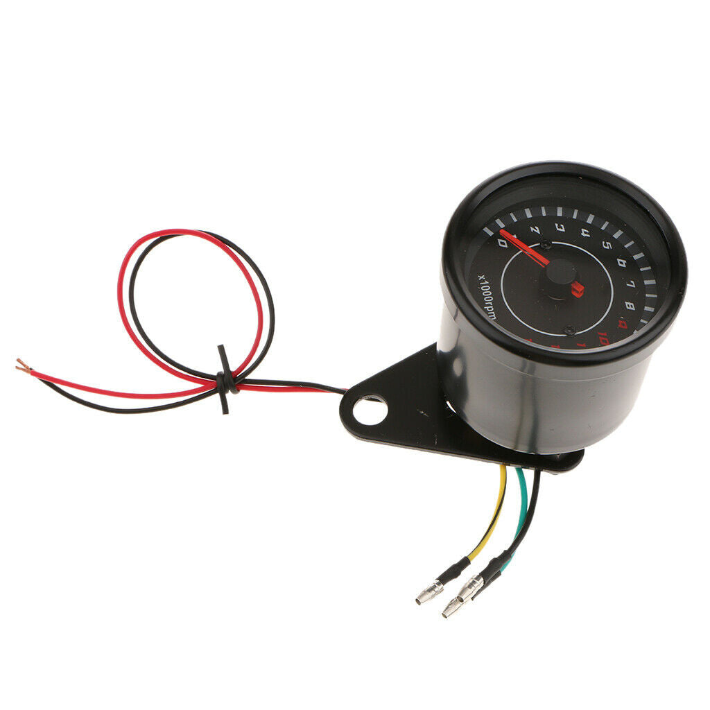 2.56'' 13000rmp Motorcycle RPM Electrical Tachometer Gauge Bracket For