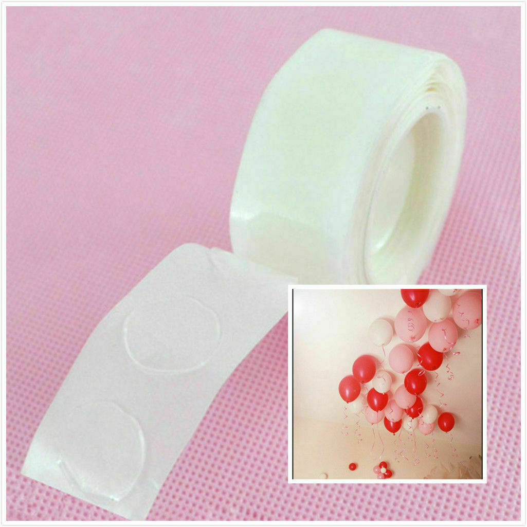 2x 100 Dots Removable Adhesive Dot Foil Balloon Wedding Party Decor Tape