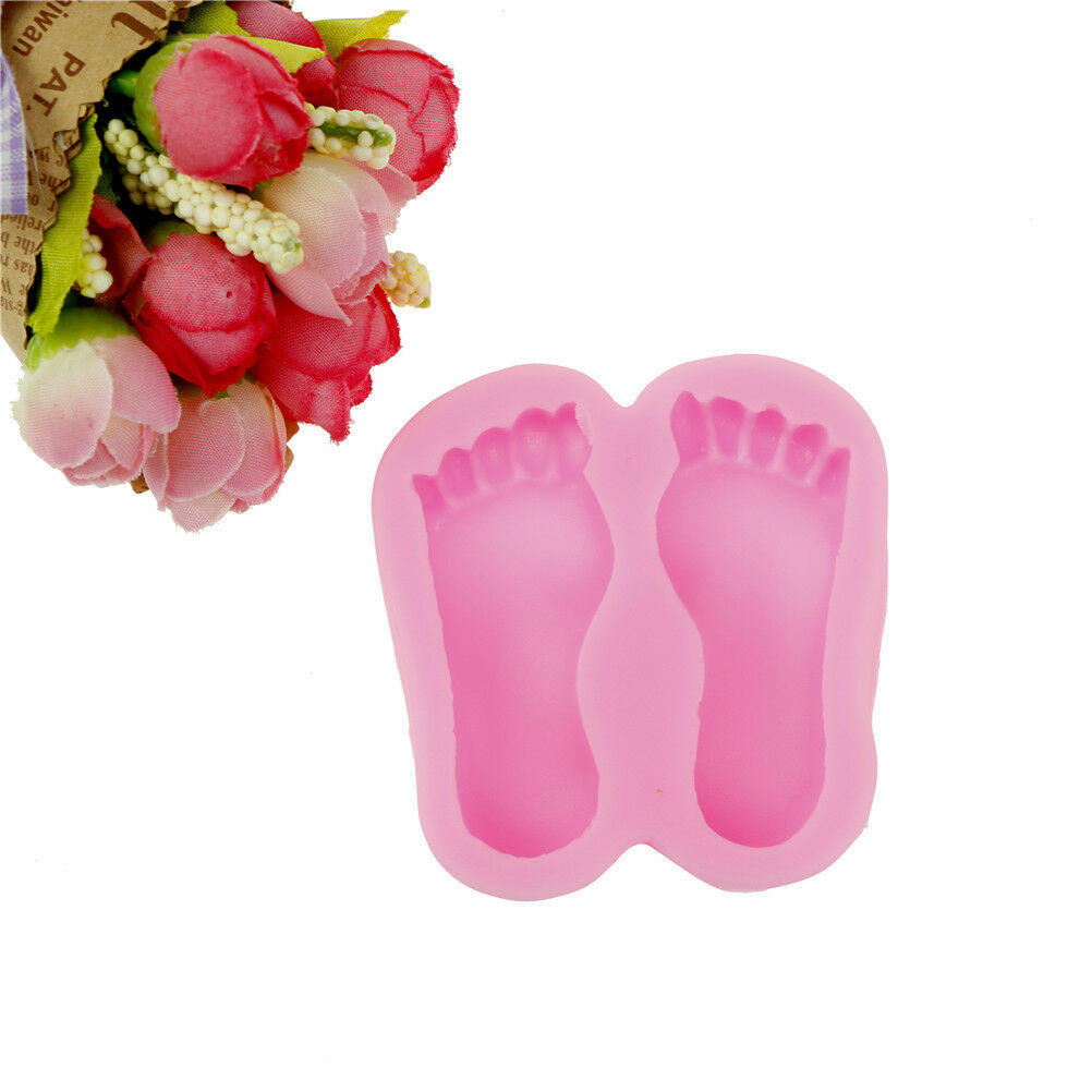 Baby Foot Silicone Molds Fondant Cake Decorating Tools Silicone Soap Mold.l8