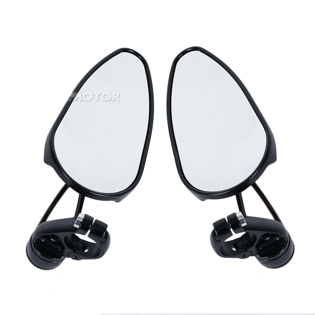 Black 7/8" CNC Bar End Side Mirrors For Suzuki V-Strom SV650 SV1000 TL1000 R S
