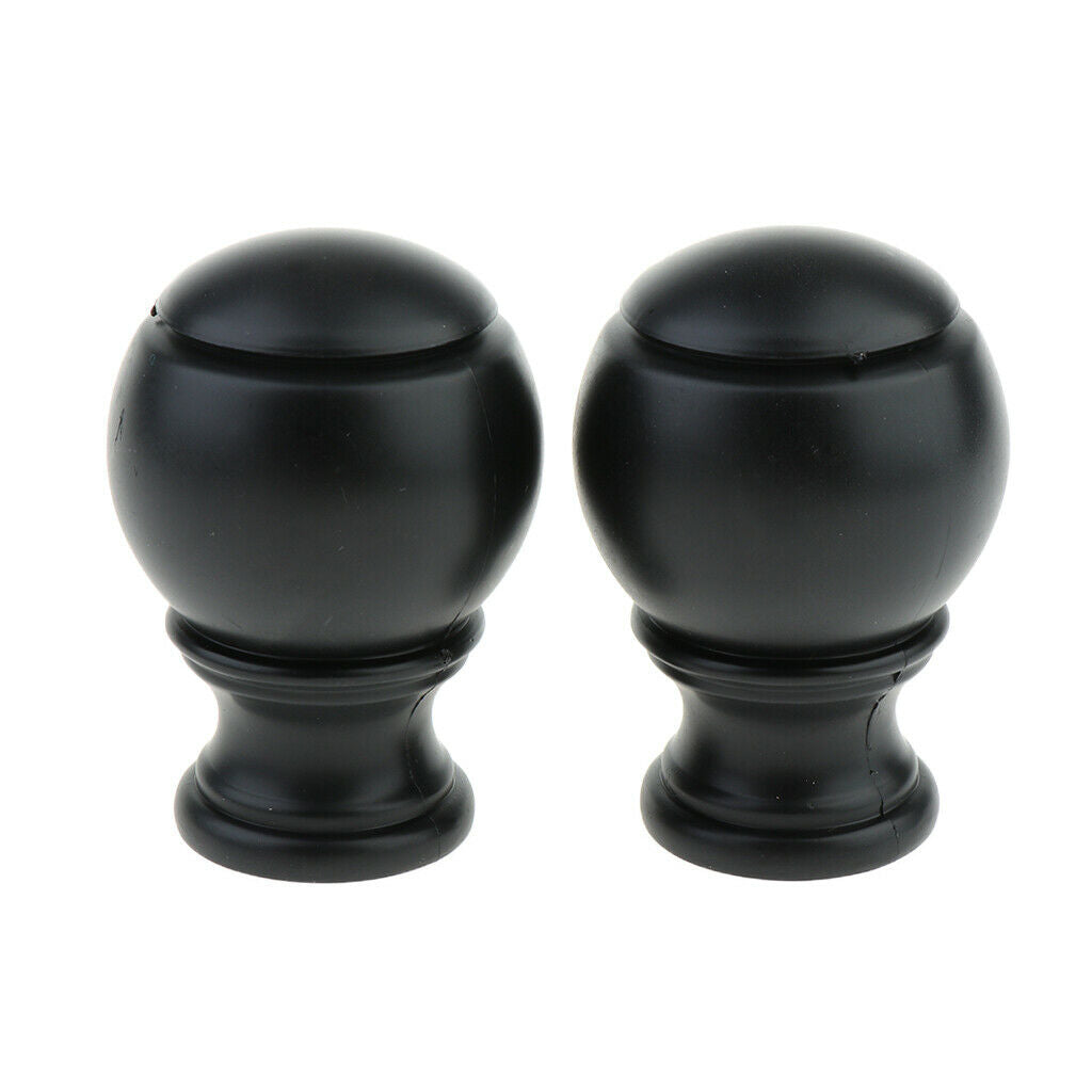 Set of 4 Drapery Curtain Panel Rod Pole End Caps Window Curtain Accessories