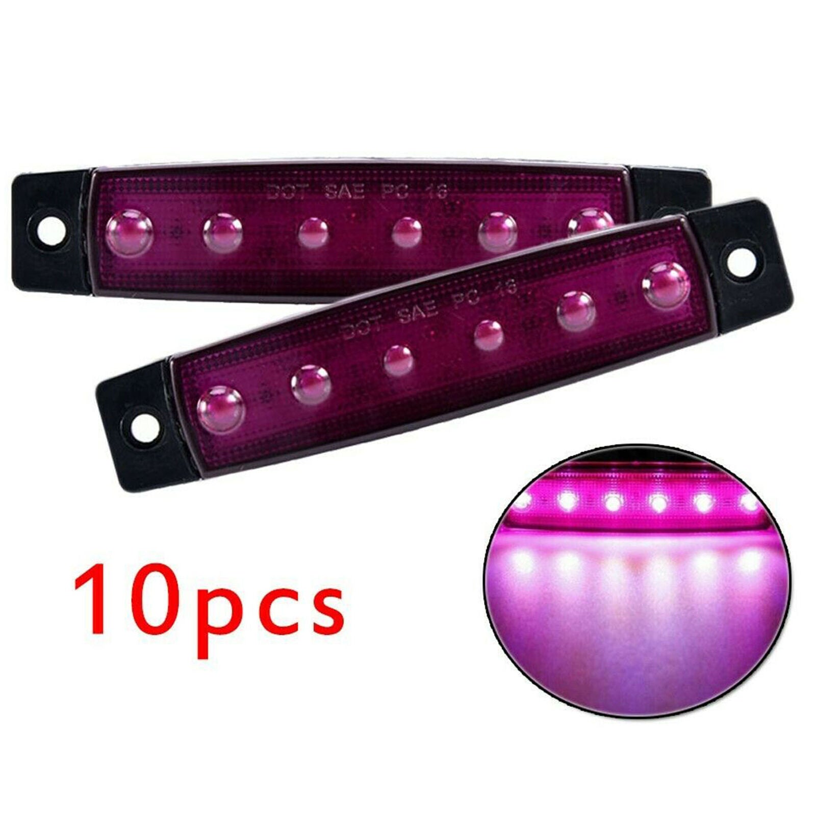 10pcs LED Rock Light Kit Underglow Lamp Offroad Truck Bluetooth Indicators Light