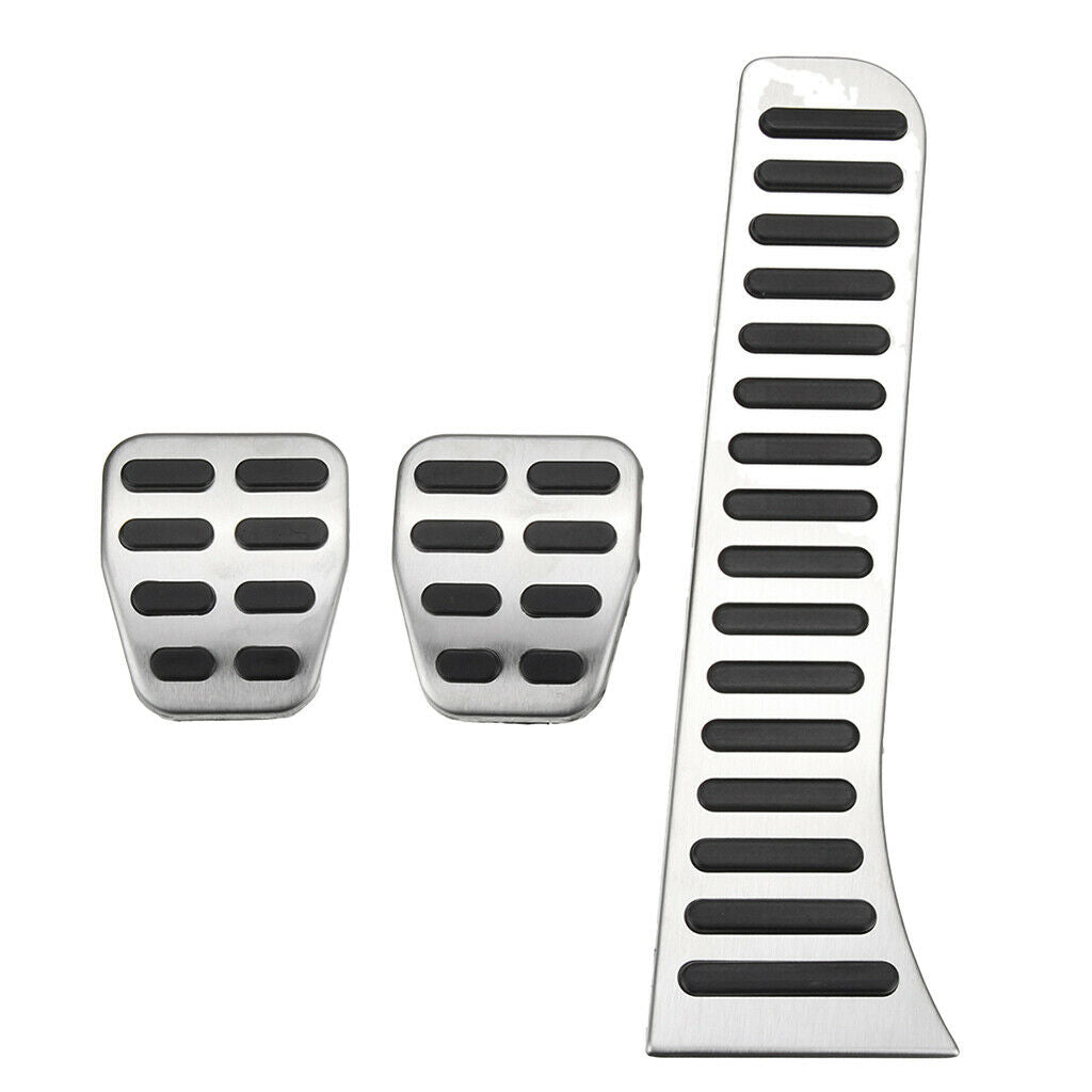 3pcs MT Car Pedal Accelerator Brake Clutch Footrests Cover Set for JETTA MK5 MK6
