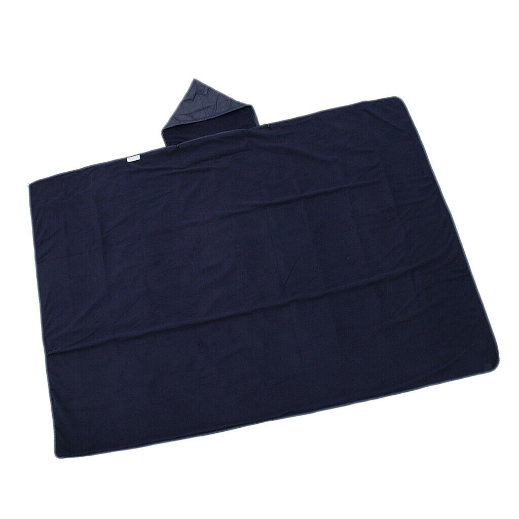 Travel Camping Sleeping Bag Liner Blanket Quilt Mat Rain Cape Navy Blue