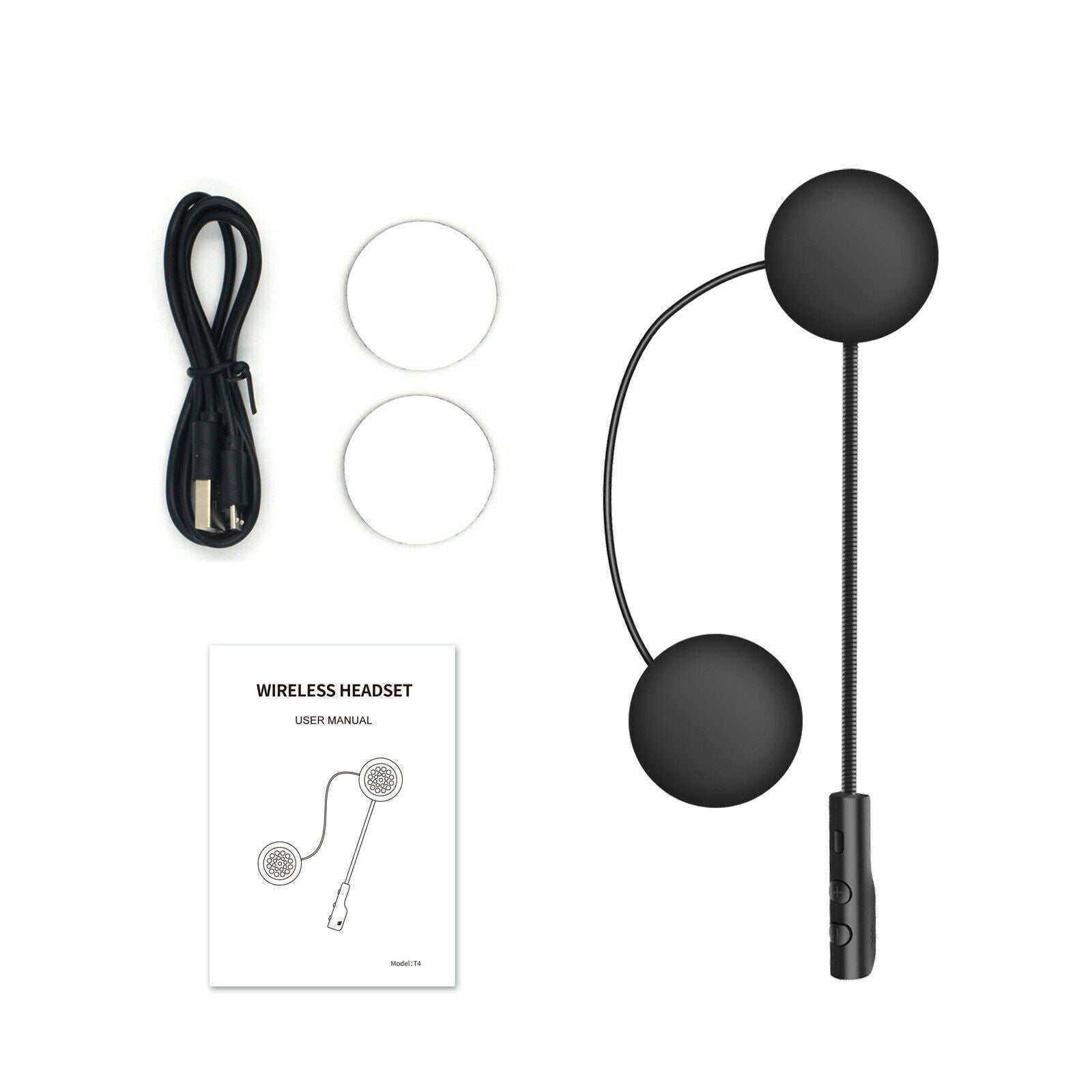 Helmet Bluetooth Headset Noise Cancellation Music Call Control for Riding