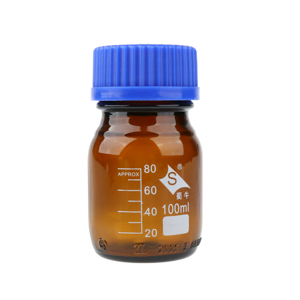 4x Reagent Bottle Lab Borosilicate