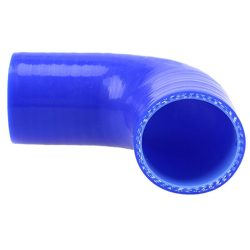 1Pc 90 Degree Constant Diameter Silicone Inner Dia Turbo Coupler Pipe Blue 38mm