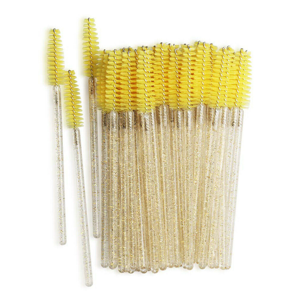 200Pcs Eye Lash Brushes Extension Applicator Crystal Rod Mascara Wands