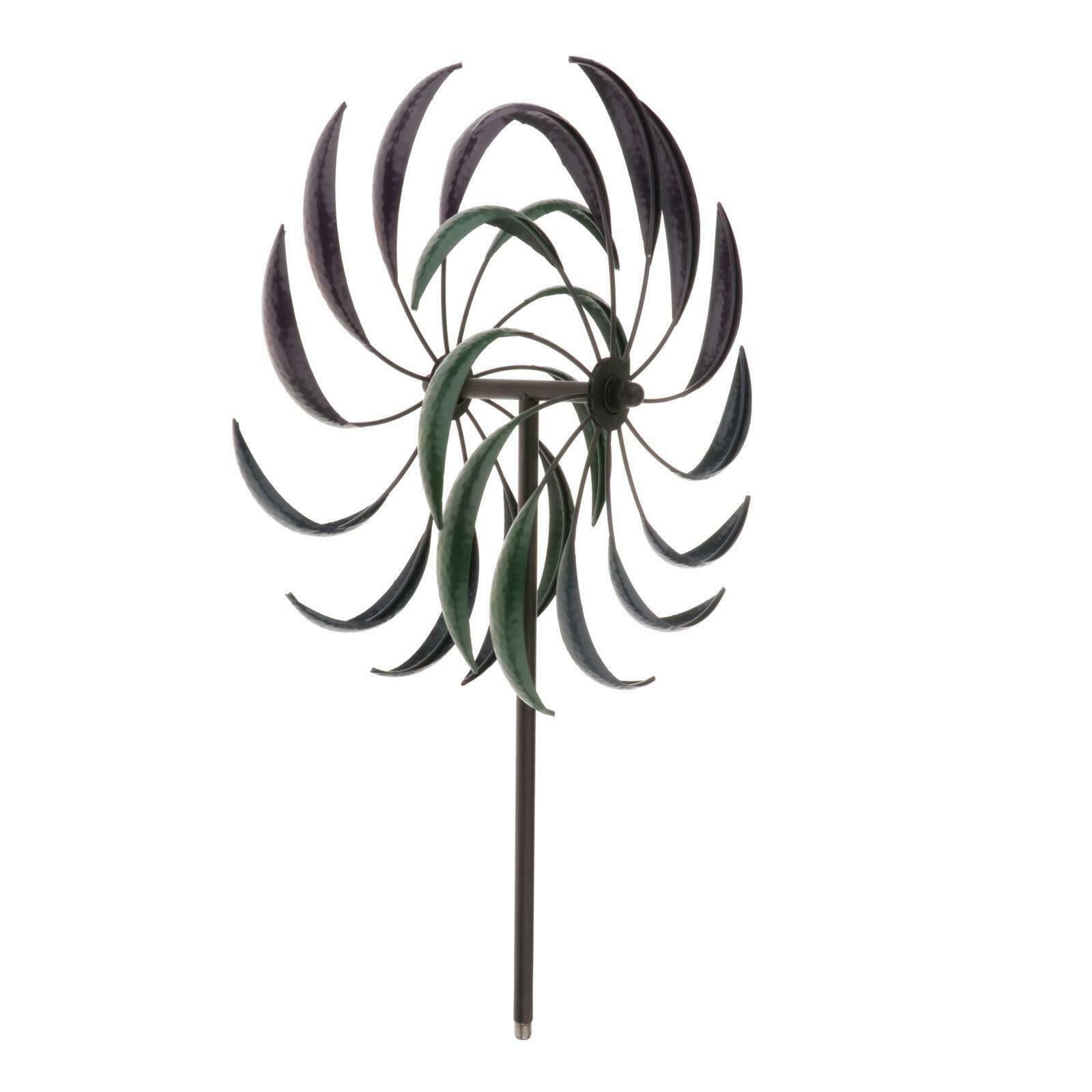 16inch Wind Spinner Rainbow Decorative Double-Layer Windmill Patio Ornament