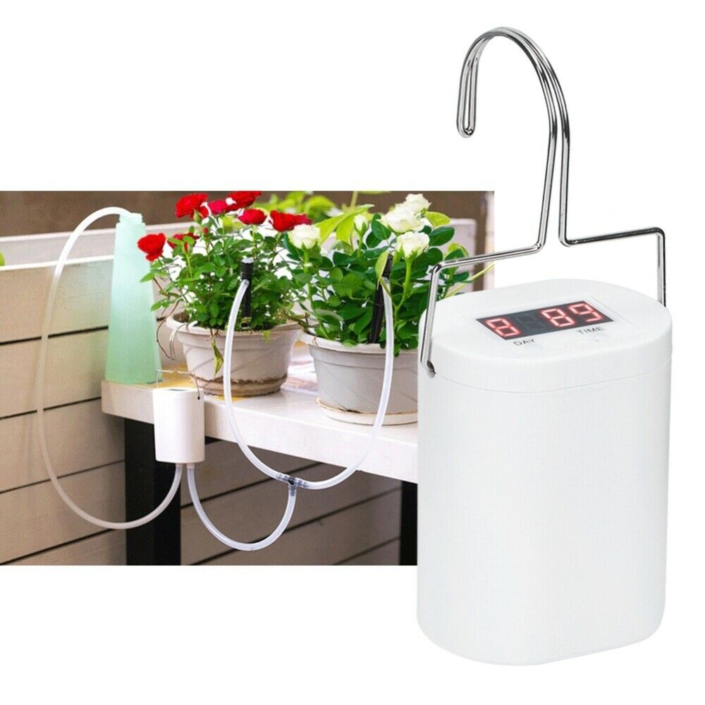 Intelligent Automatic Drip Irrigation Plant Kit Self Watering Timer USB Garden