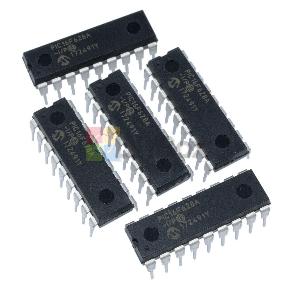 10pcs DIP-18 PIC16F628A-I/P 16F628A DIP 18 IC Microchip Microcontroller