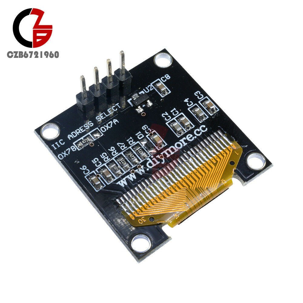 Yellow&Blue 0.96" I2C IIC 128x64 OLED Serial LCD LED Display Module for Arduino