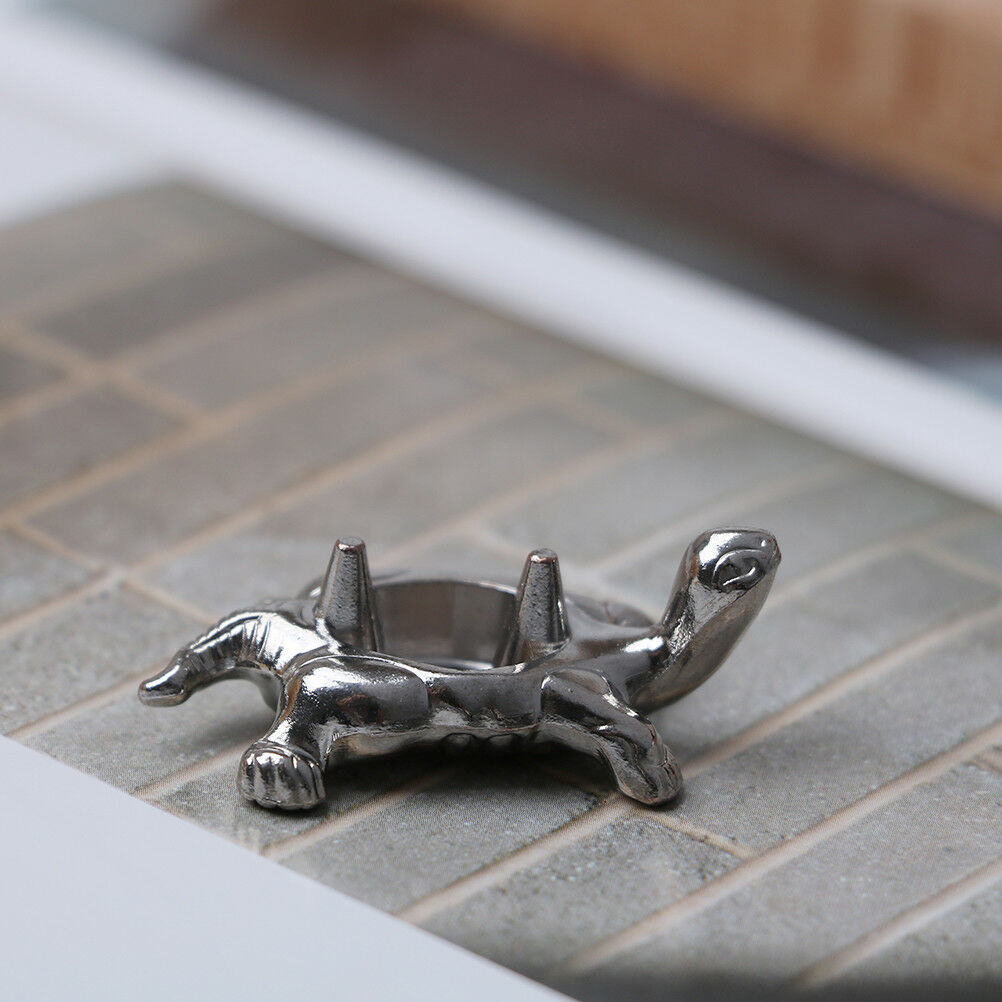 1holes alloy tortoise incense burner holder censer plate for sticks & cone.l8