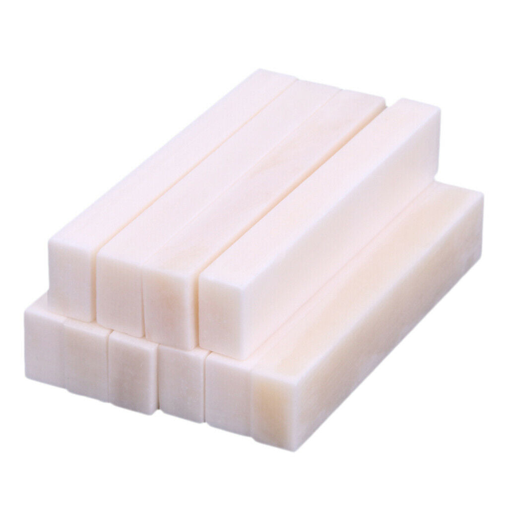 10x String Bridge Saddle and Nut Slotless Set DIY for Ukulele Strings