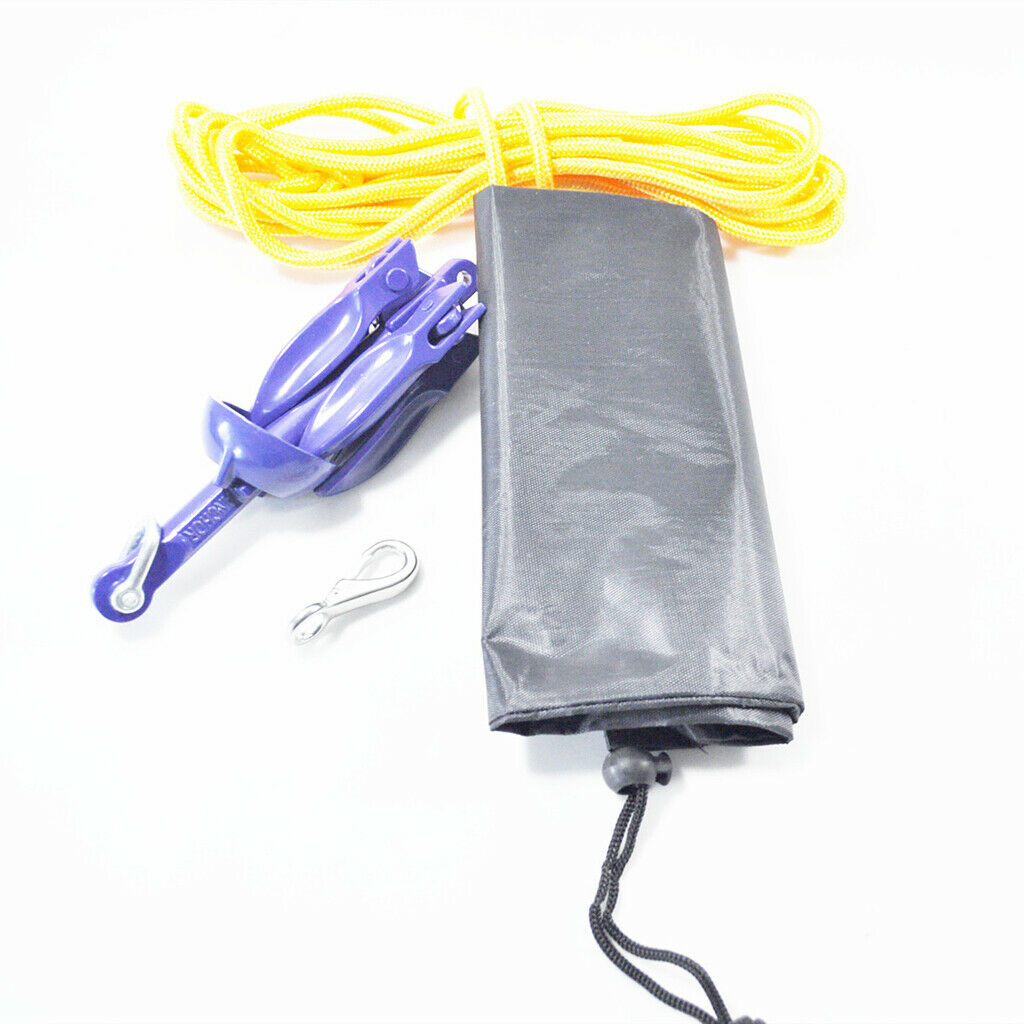 Marine Kayak Anchor With Rope, Folding Anchor Accessories For Kayaks