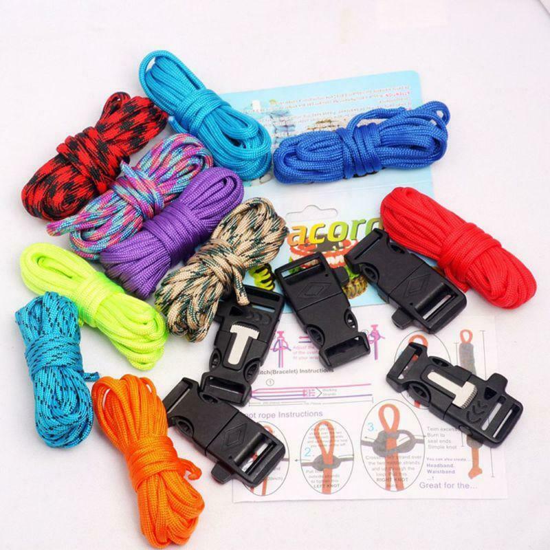 Paracord Bracelet DIY Weaving Craft Tools Survival Paracord Combo Crafting Kit