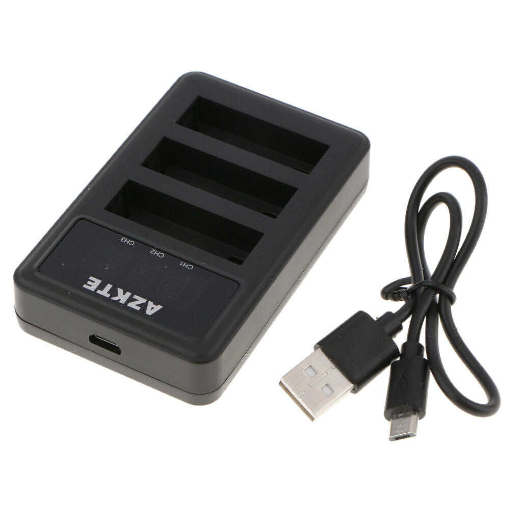 AHDBT-401 3-Channel Battery Charger Charging Cradle Dock Compatible with
