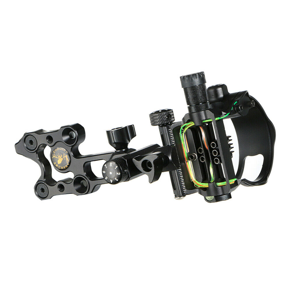 Micro 5 Pin Bow Sight .019" Fiber Compound Bow Sight Archer Accessories