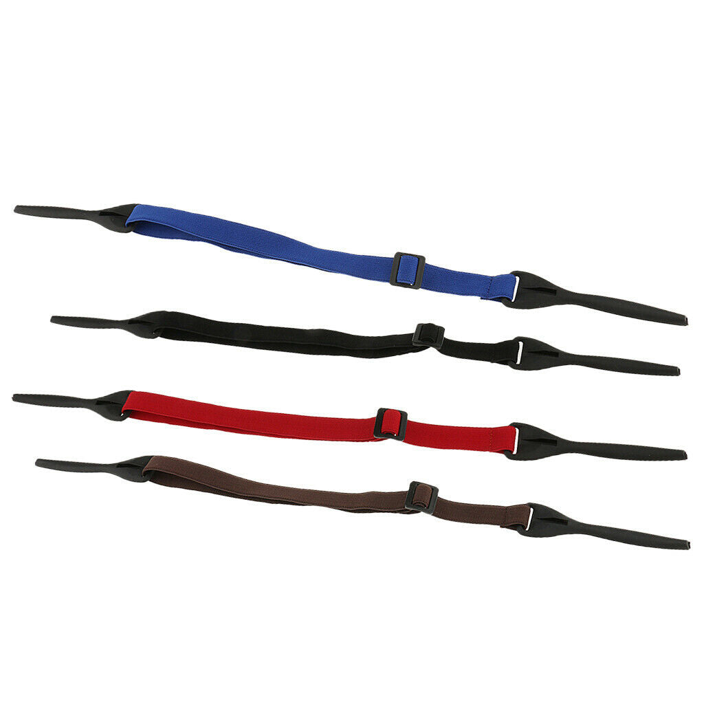 4 Piece Adjustable Sports Eyeglasses Sunglasses Glasses Strap Neck Cord Rope
