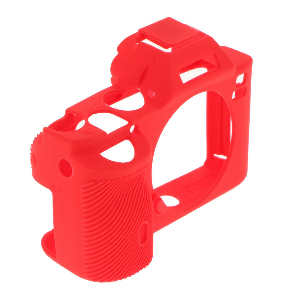 Red Soft Skin Silicone Cover Case for Sony A7 A7R A7S Camera Protector Accessory