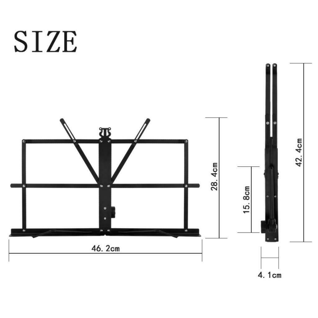 Portable Notation Stand For Folding Metal Table Portable Notation Support For
