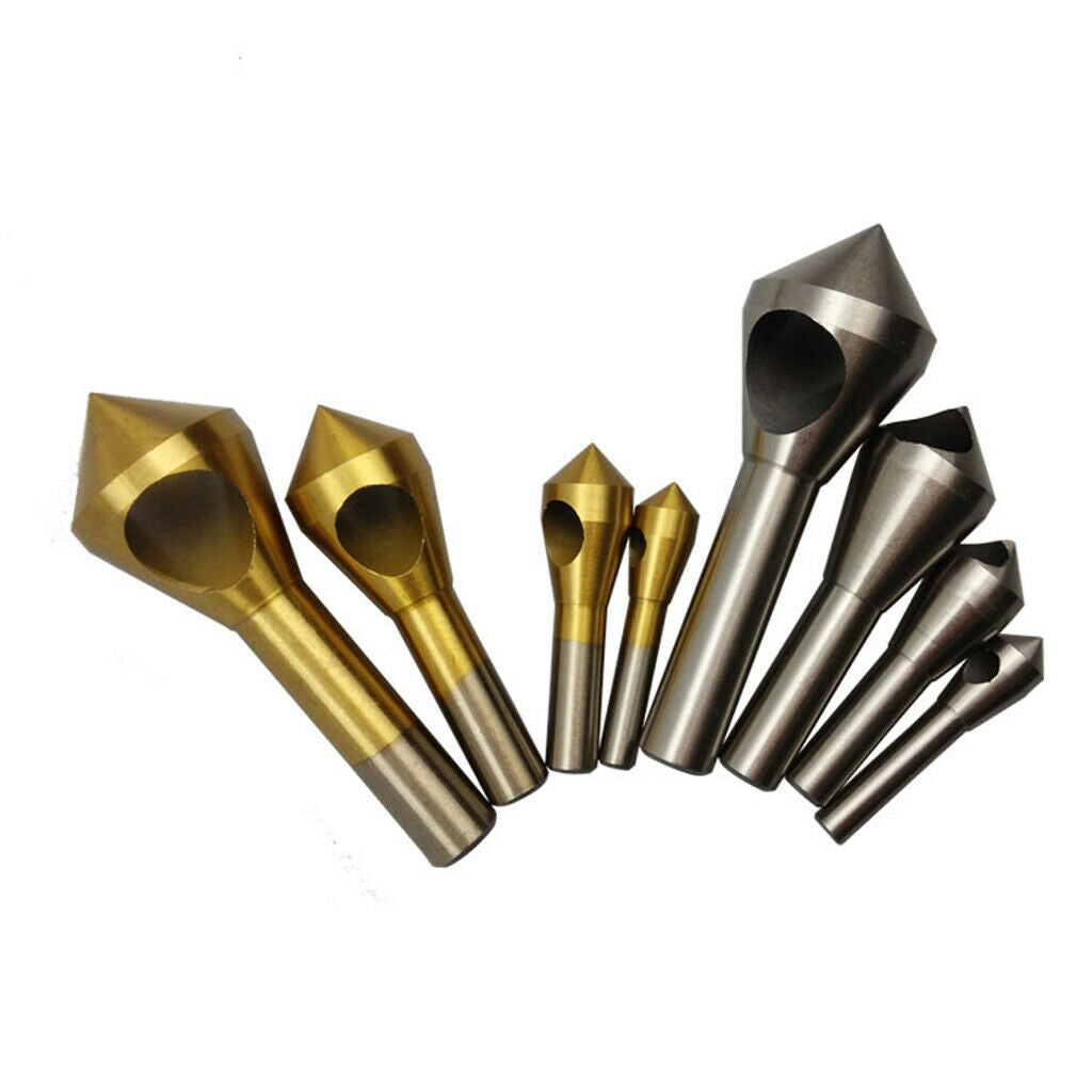 4 Pieces Carbon Steel Countersink Countersink Metal Cutter Drill Set 2-20mm