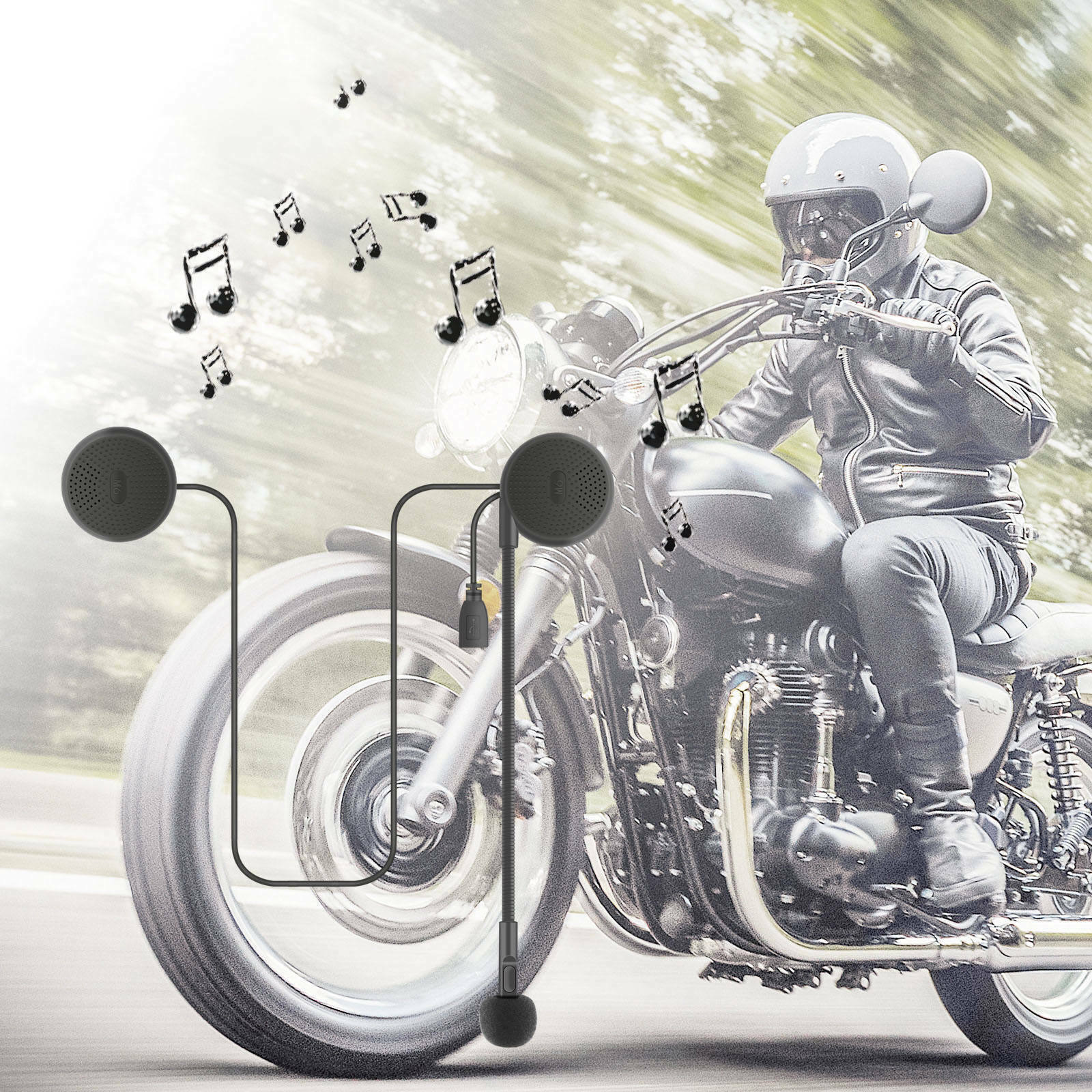 Moto Bluetooth Wireless Helmets Headset Speaker for Driving Sports Climbing