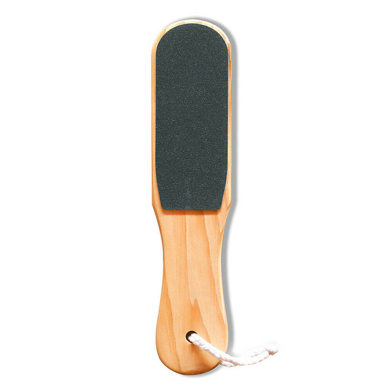 1Pc Wood Double-sided Beauty Foot Rasp File Board Remove Dead Skin Pedicure Tool