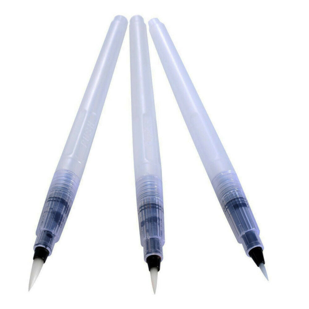 3-Piece Portable Water Brush Pen for Unrivaled Watercolor Painting Crafts