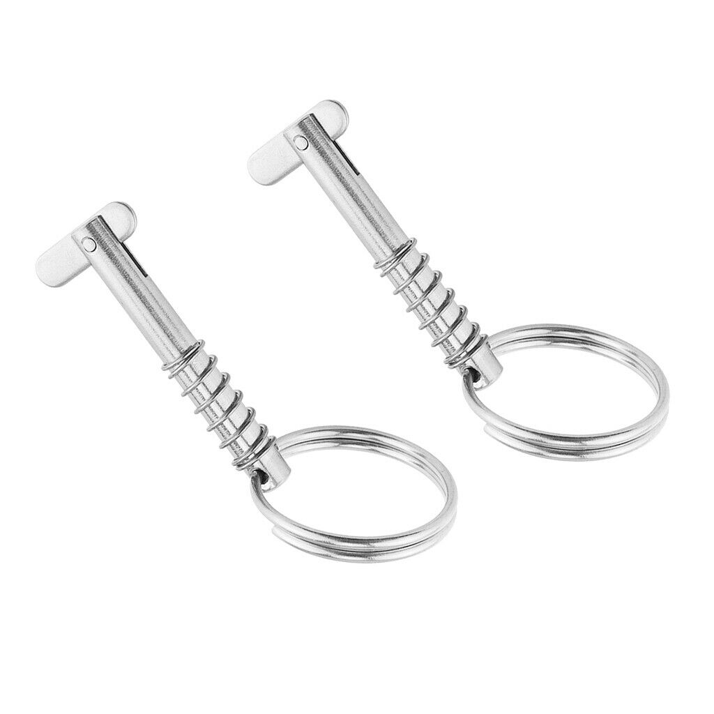 QuickRelease Pin for Boat Bimini Top Deck Hinge Marine S Steel 316 6.3x51mm