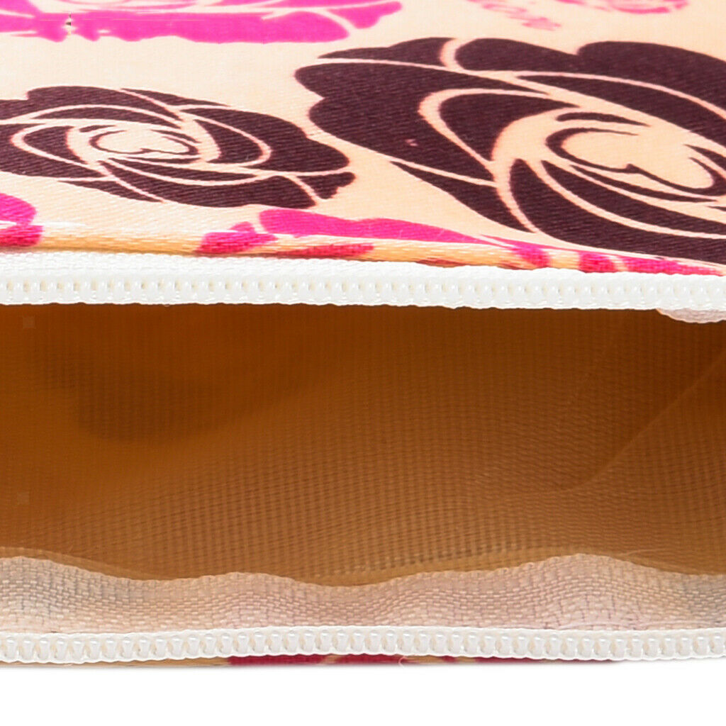 Handy Cosmetic Makeup Pouch Travel Zipper Wash Bag Pencil Pen Case Roses