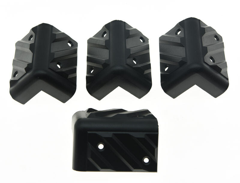 4x Large Guitar AMP Amplifier Protector Corner PA Speaker Cabinets Corners Black