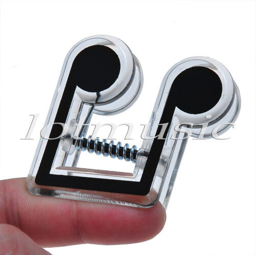2 Pcs Book Page Clips Steady Portable Piano Note Clips Clips Black ABS