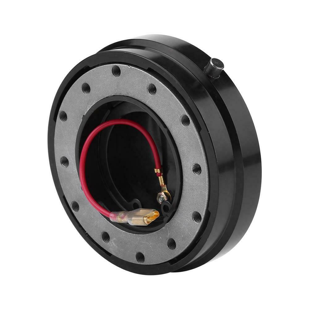 Steering Wheel Quick Release Hub Adapter Snap Off Boss Kit for Racing Car Black