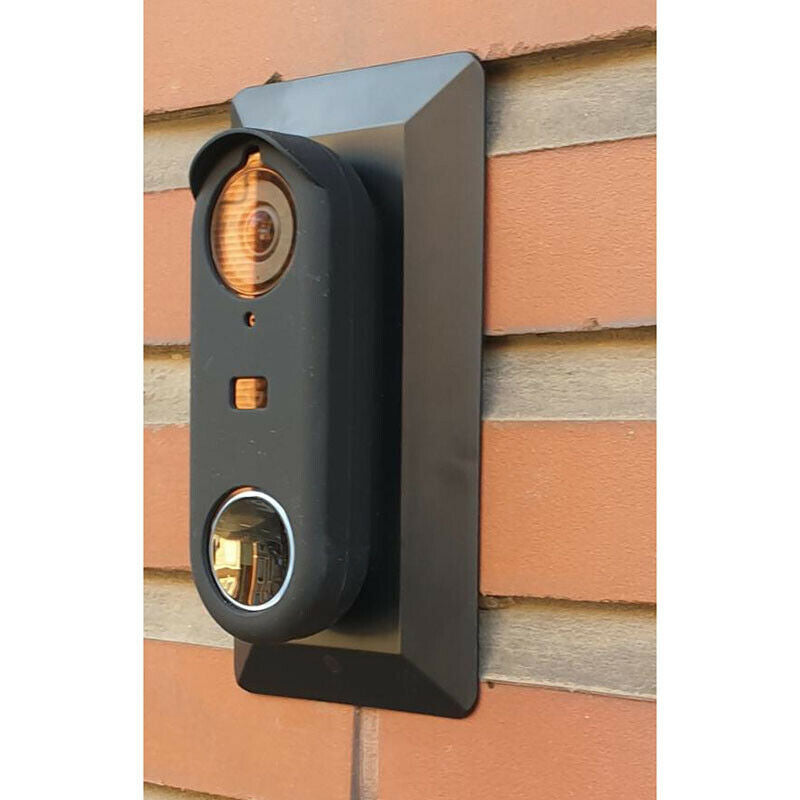 Silicone Case Designed for Google Nest Hello Doorbell Cover (Black) - Full ProN3