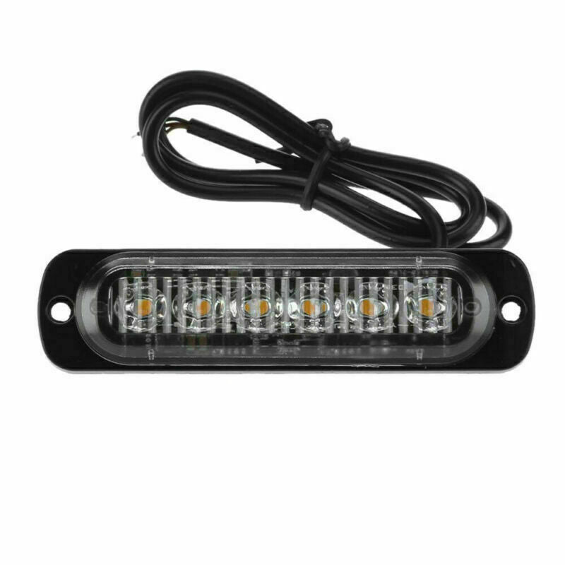 4Pcs Car Tow Truck Strobe 6 LED Light Emergency Hazard Flashing Warning Lights